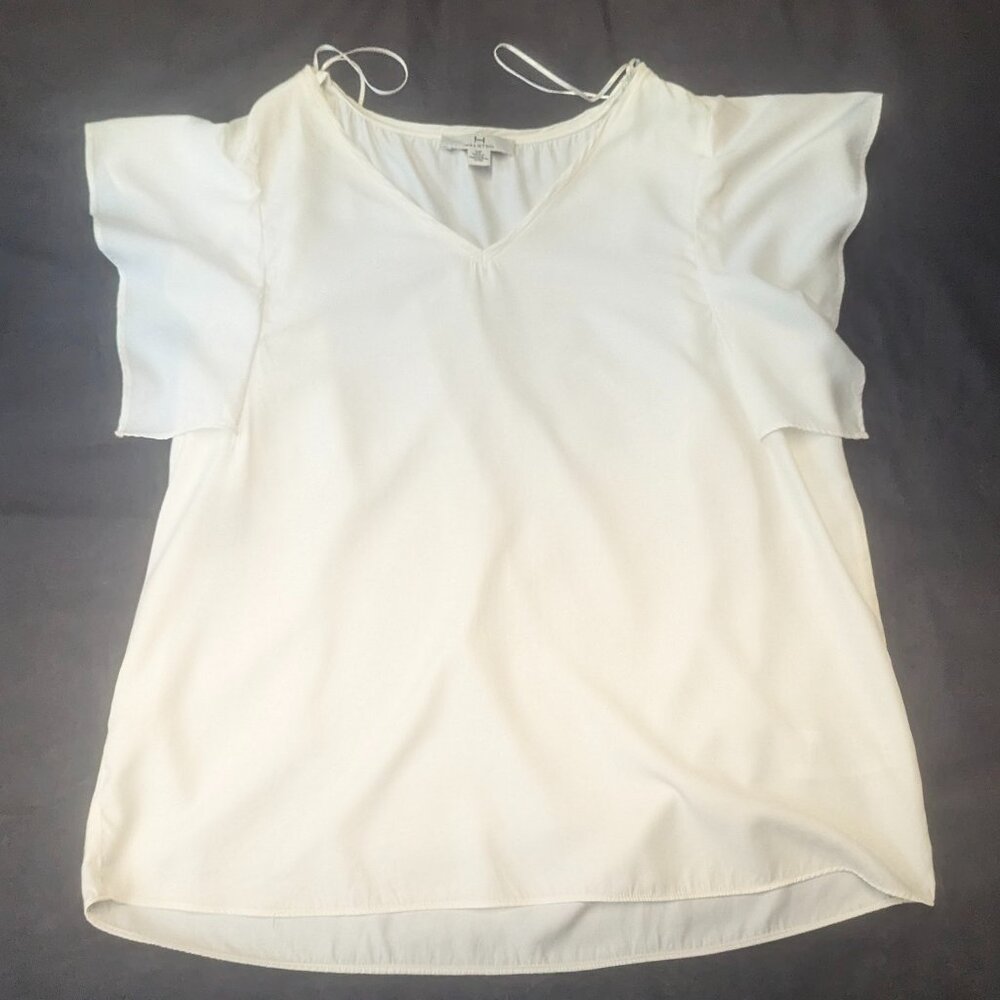 Halston Size Small Cream Colored Top